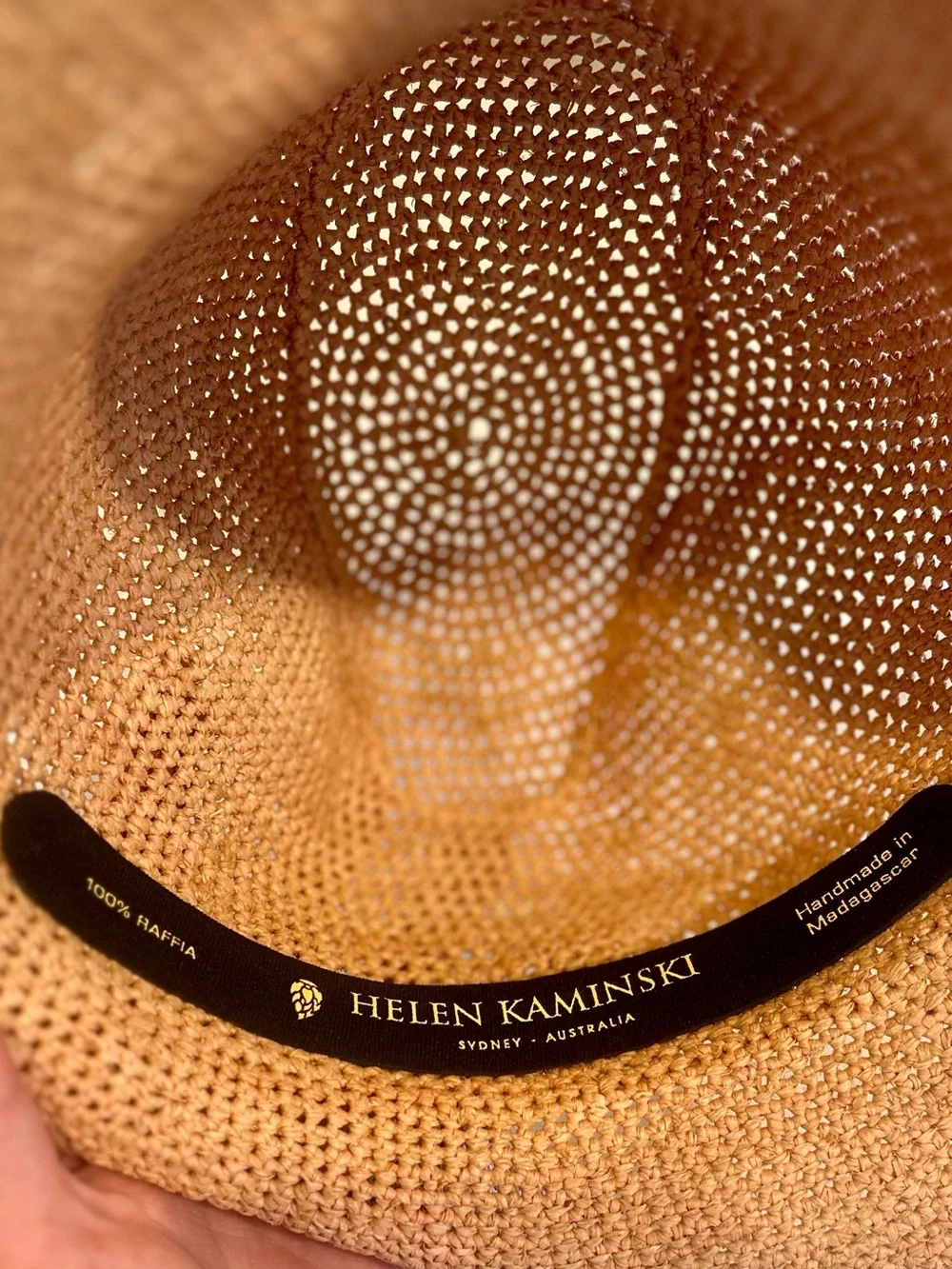 Helen Kaminski 100% Raffia Sun Hat Adjustable Rollable One-Size Luxury - Picture 8 of 9